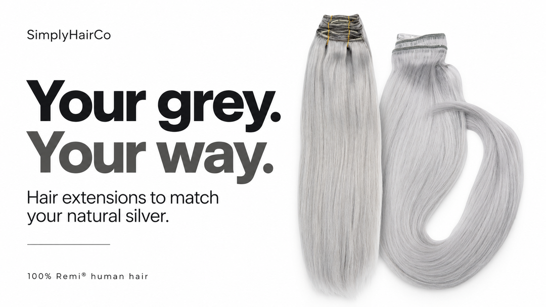 Grey & Silver Hair Extensions: How to Match Your Natural Color