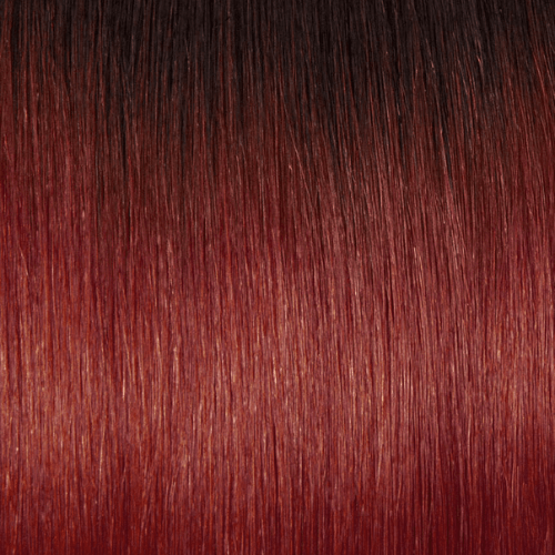 T1B/330 - Darkest Brown And Burgundy Red (Ombre)