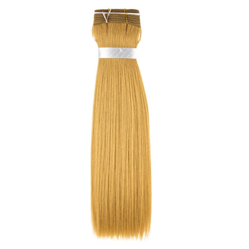 16" Machine Tied Weft - Platinum Yaki - Thickest Straight