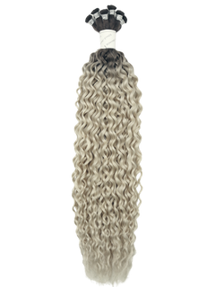 Bohyme Ethos Hand Tied Weft - Blended Curl 22" Color R7A/BL64A