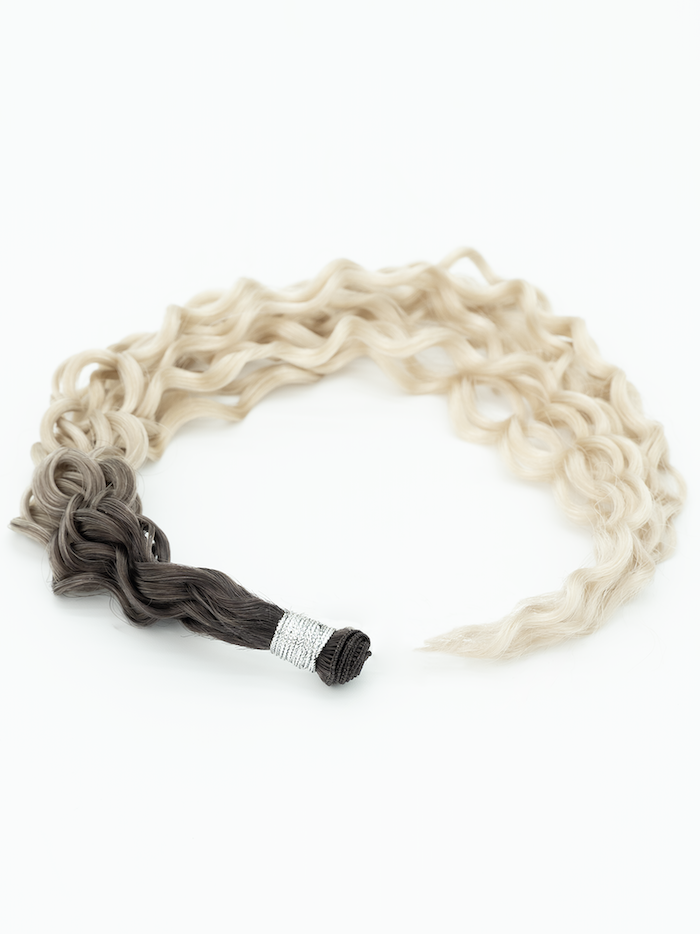 22" Hand Tied Weft - Blended Curls - Individual Weft