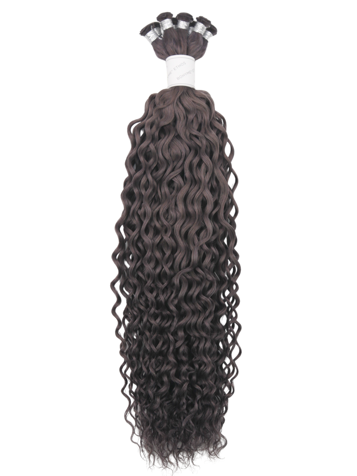22" Hand Tied Weft - Blended Curls