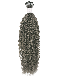 Bohyme Ethos Hand Tied Weft - Blended Curl 22" Color R7A/7A/BL64A