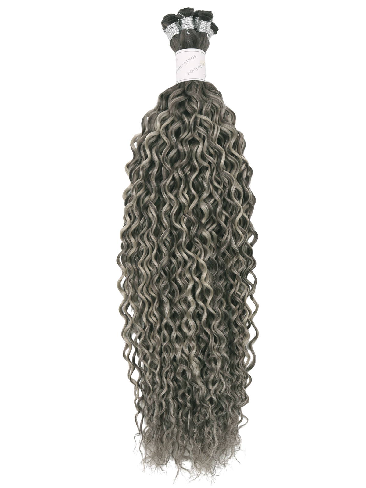 Bohyme Ethos Hand Tied Weft - Blended Curl 22" Color R7A/7A/BL64A