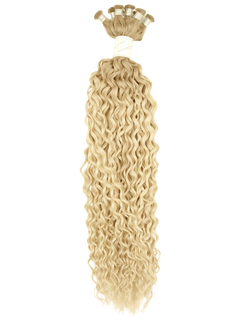 Bohyme Ethos Hand Tied Weft - Blended Curl 18" Color T18A/BL60