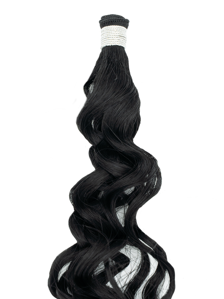 Bohyme Ethos Individual Hand Tied Weft - Blended Curl 22" Color 1
