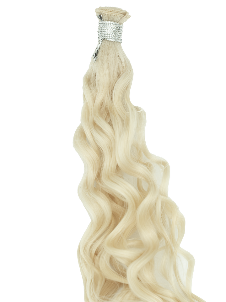 Bohyme Ethos Individual Hand Tied Weft - Blended Curl 22" Color H18A/BL613