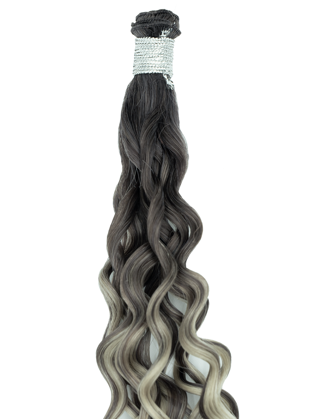 Bohyme Ethos Individual Hand Tied Weft - Blended Curl 22" Color R7A/7A/BL64A
