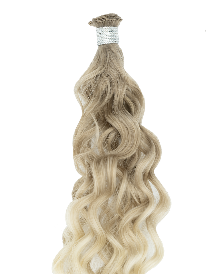 Bohyme Ethos Individual Hand Tied Weft - Blended Curl 22" Color T18A/BL60