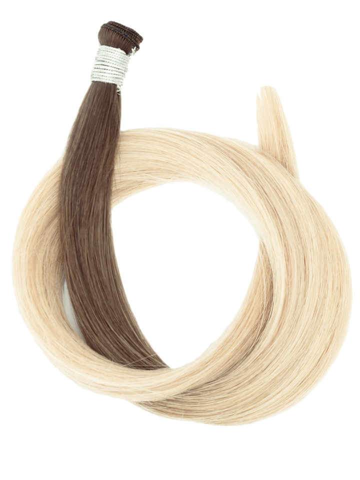 Bohyme Ethos Individual Hand Tied Weft Silky Straight - 18" Color LATTE
