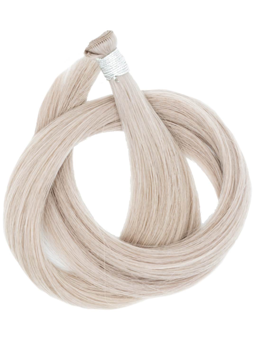 Bohyme Ethos Individual Hand Tied Weft Silky Straight - 22" Color METALGREY