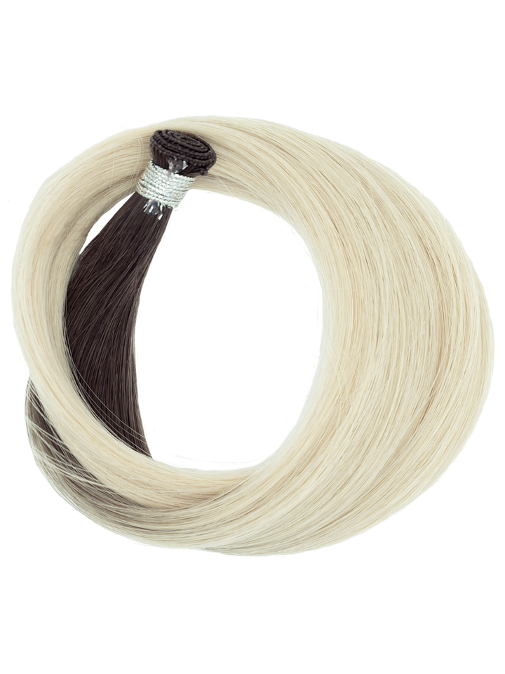 Bohyme Ethos Individual Hand Tied Weft Silky Straight - 18" Color R7A/BL64A