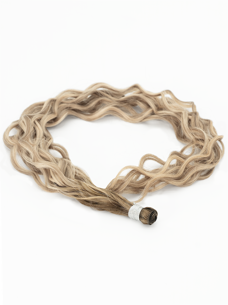 22" Hand Tied Weft - Blended Waves - Individual Weft