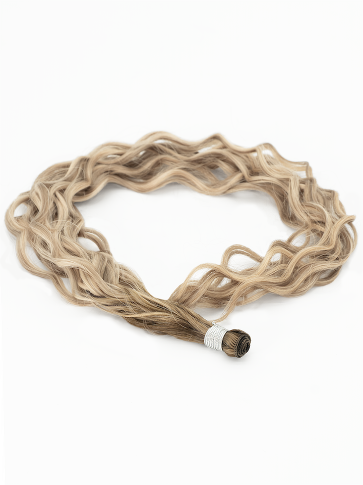 22" Hand Tied Weft - Blended Waves - Individual Weft