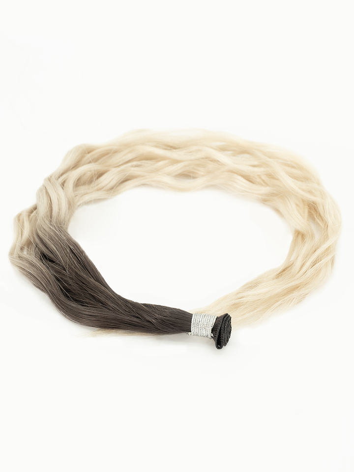 22" Hand Tied Weft - Blended Waves - Individual Weft