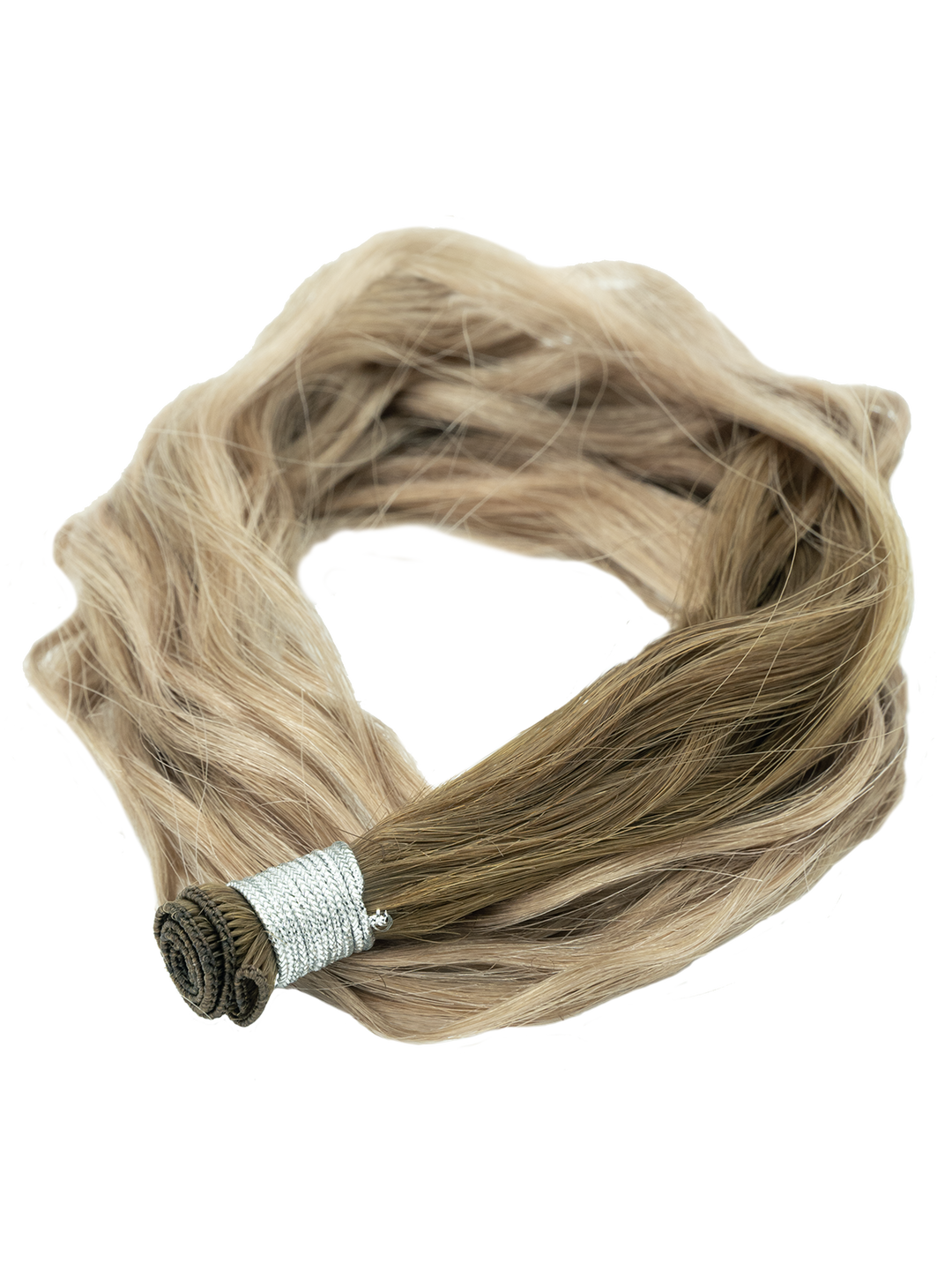 22" Hand Tied Weft - Blended Waves - Individual Weft