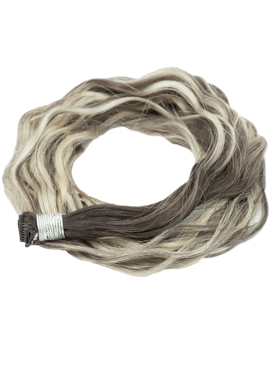 22" Hand Tied Weft - Blended Waves - Individual Weft