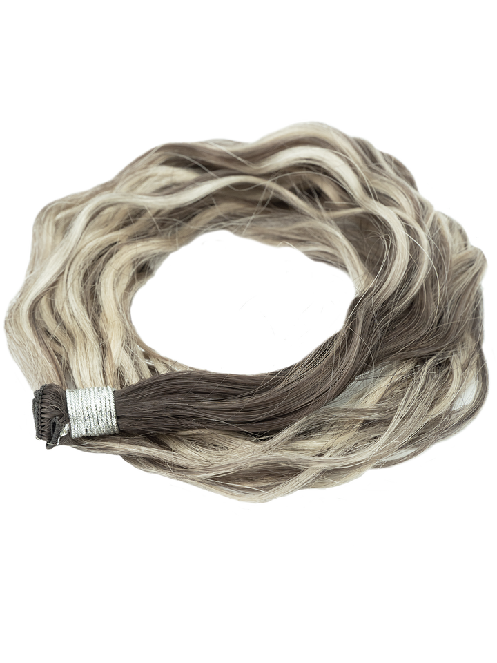 22" Hand Tied Weft - Blended Waves - Individual Weft
