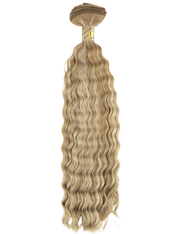 14" Machine Tied Weft - Deep Wave