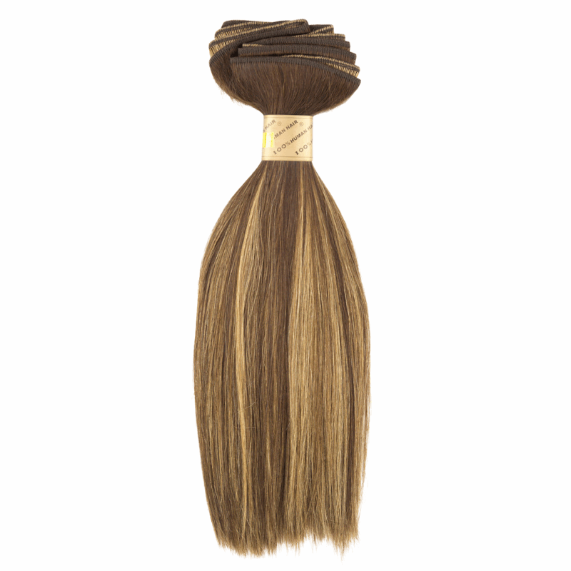 12" Machine Tied Weft - Silky Straight