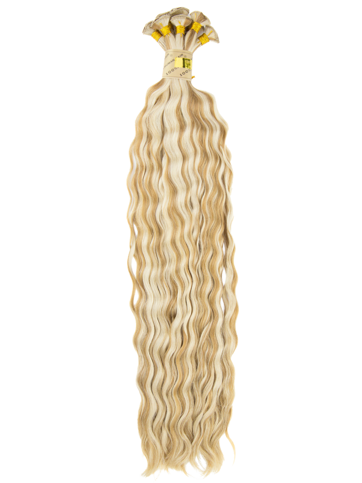 22" Hand Tied Weft - Deep Wave - Individual Weft
