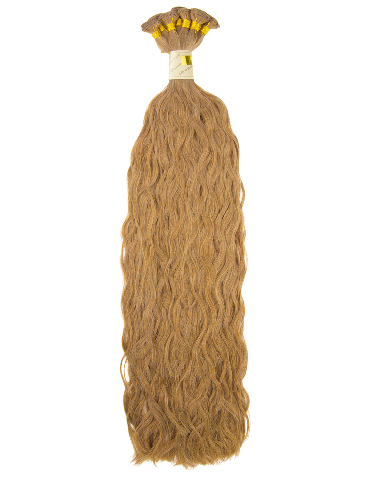 22" Hand Tied Weft - French Refined Wave - Individual Weft