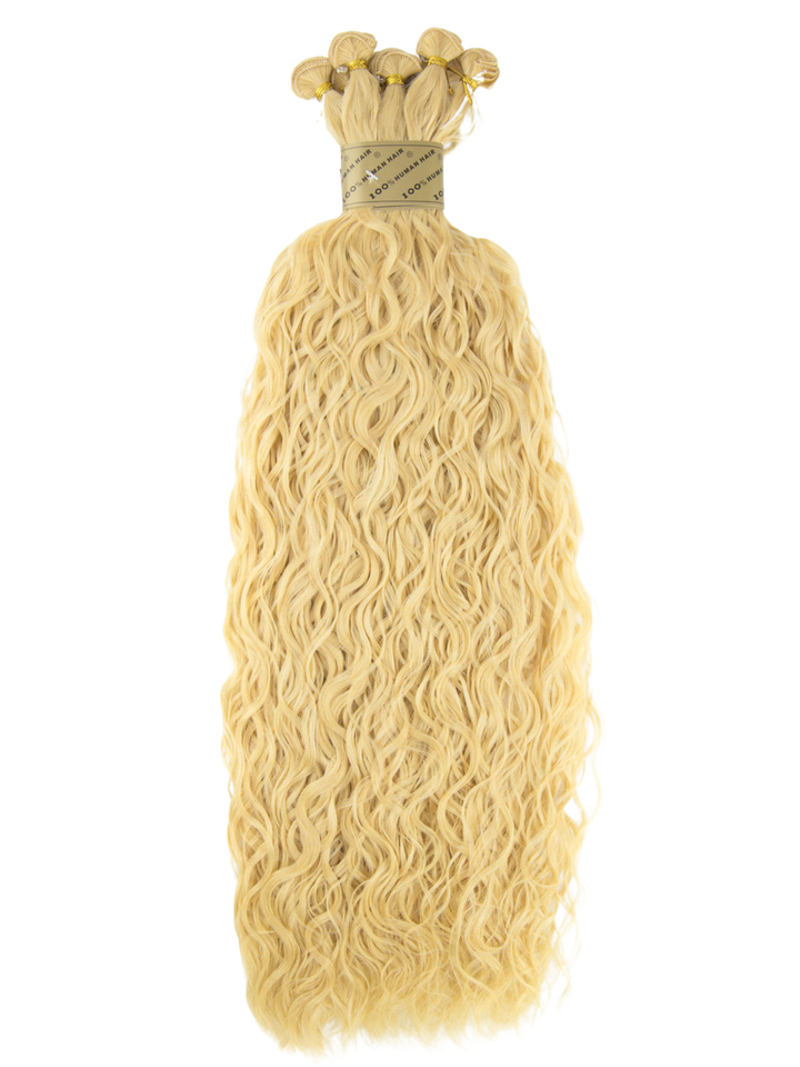 18" Hand Tied Weft - French Refined Wave - Individual Weft