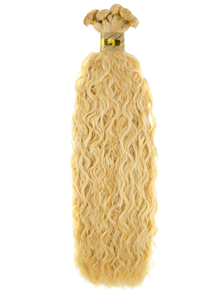 18" Hand Tied Weft - French Refined Wave - Individual Weft