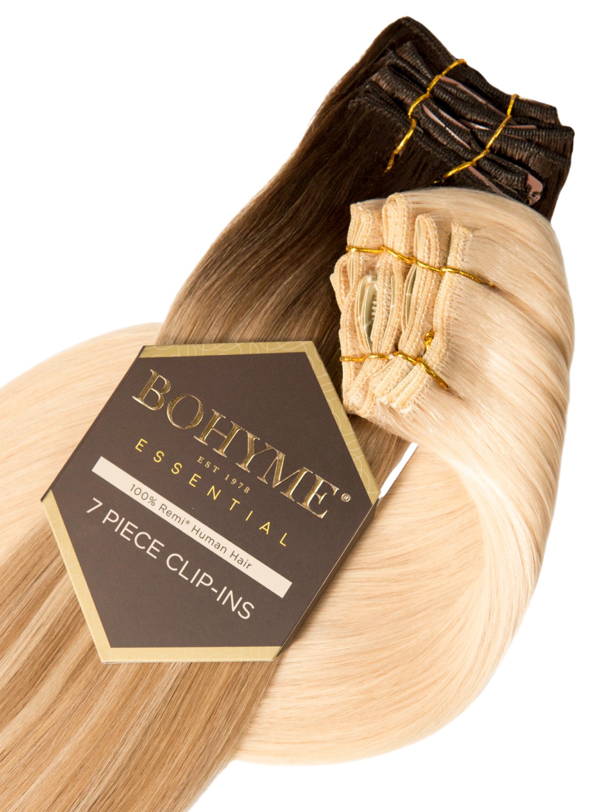 Bohyme Essential 18" 7-delt Clip-in - Silky Straight