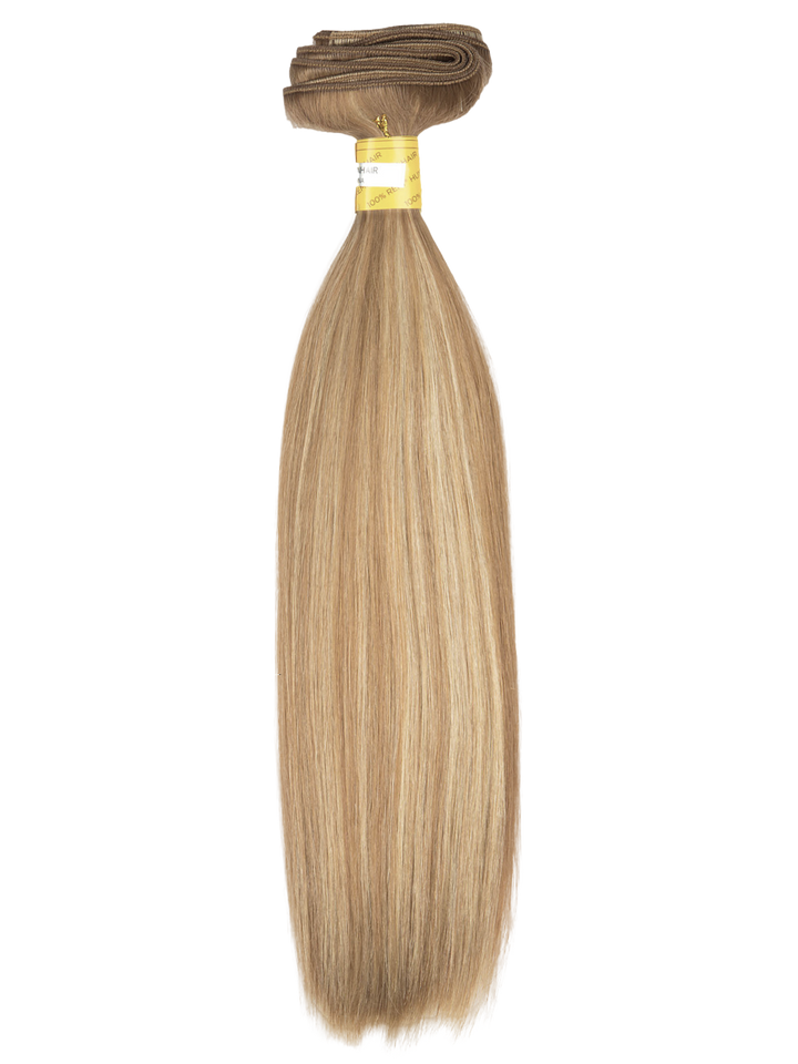 14" Machine Tied Weft - Silky Straight