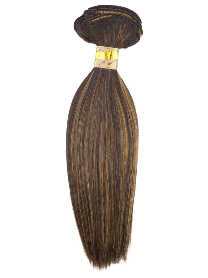 18" Machine Tied Weft - Silky Straight - Half Pack