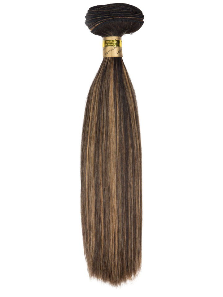 18" Machine Tied Weft - Silky Straight - Half Pack