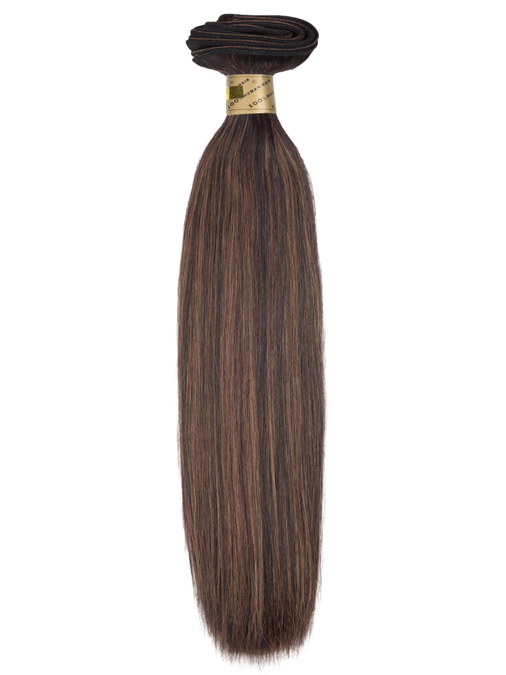 18" Machine Tied Weft - Silky Straight - Half Pack