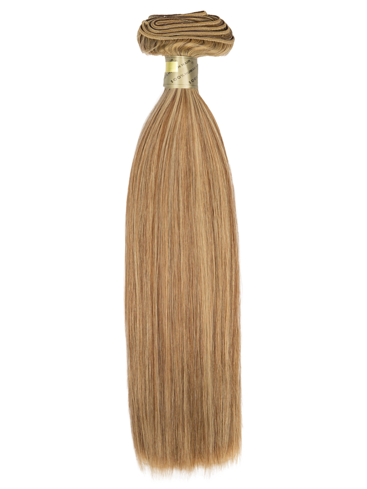 14" Machine Tied Weft - Silky Straight