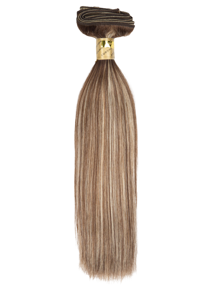 14" Machine Tied Weft - Silky Straight