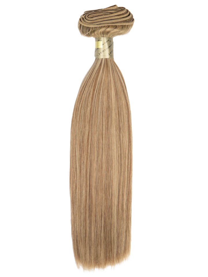 12" Machine Tied Weft - Silky Straight