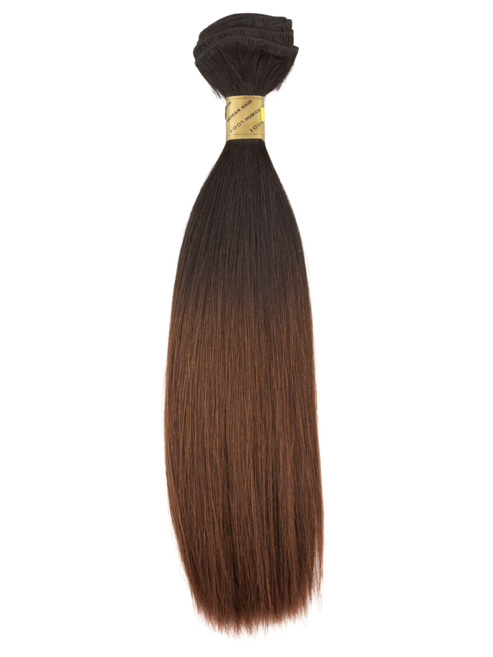 14" Machine Tied Weft - Textured Velvet Straight