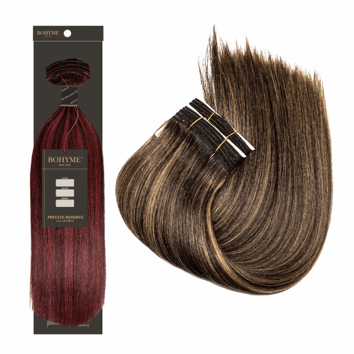 Bohyme Private Reserve 9" | 10" | 12" | 14" Machine Tied Weft - Textured Straight - Simply Hair Co.