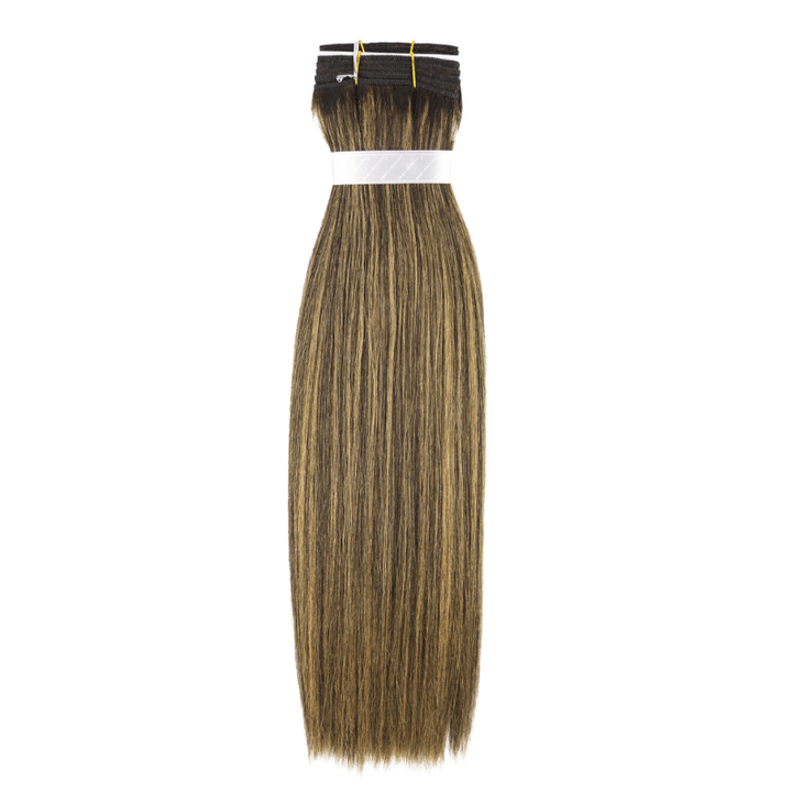 16" Machine Tied Weft - Platinum Yaki - Thickest Straight