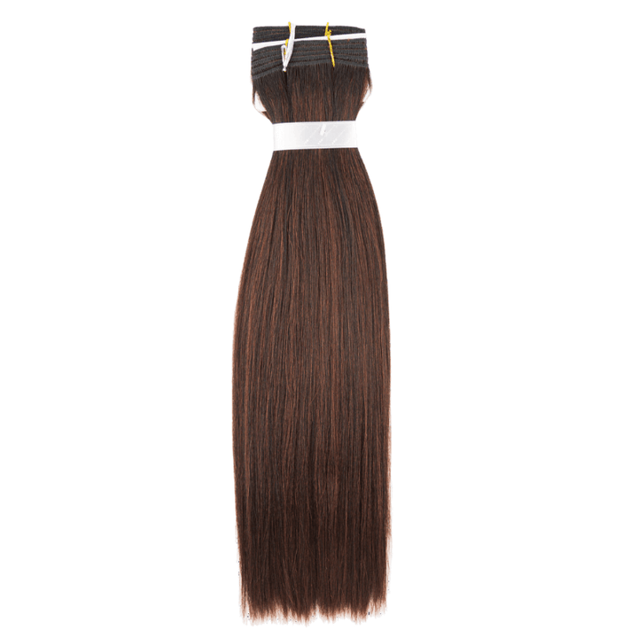 14" Machine Tied Weft - Platinum Yaki - Thickest Straight