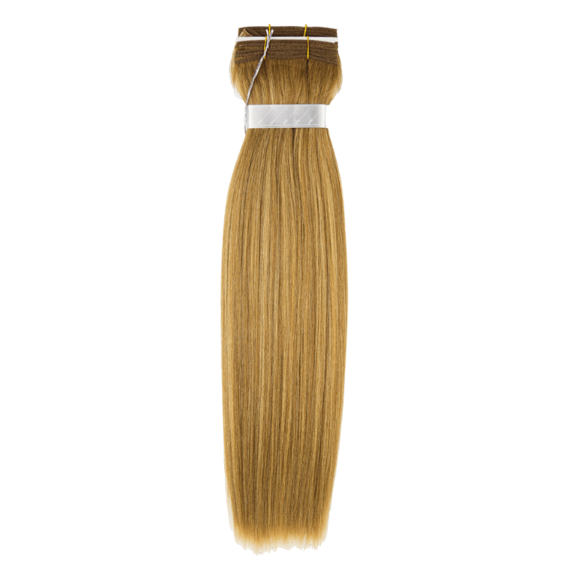 12" Machine Tied Weft - Platinum Yaki - Thickest Straight