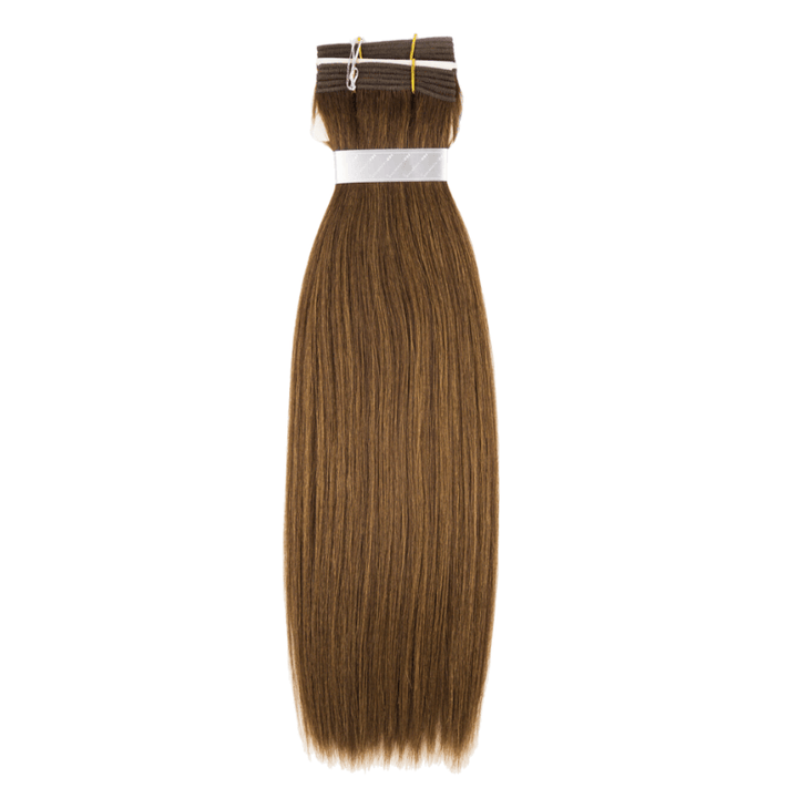 12" Machine Tied Weft - Platinum Yaki - Thickest Straight