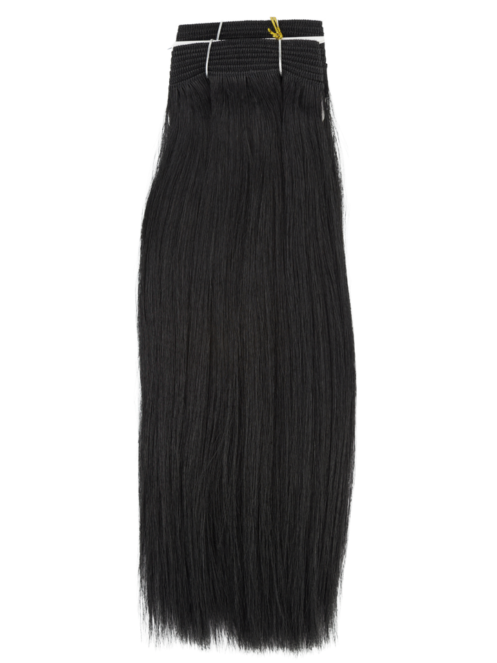 16" Machine Tied Weft - Platinum Yaki - Thickest Straight