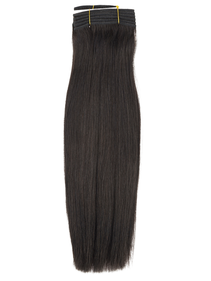 16" Machine Tied Weft - Platinum Yaki - Thickest Straight