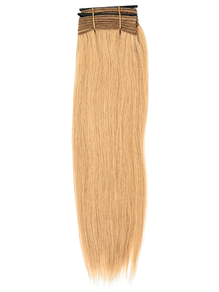 16" Machine Tied Weft - Platinum Yaki - Thickest Straight