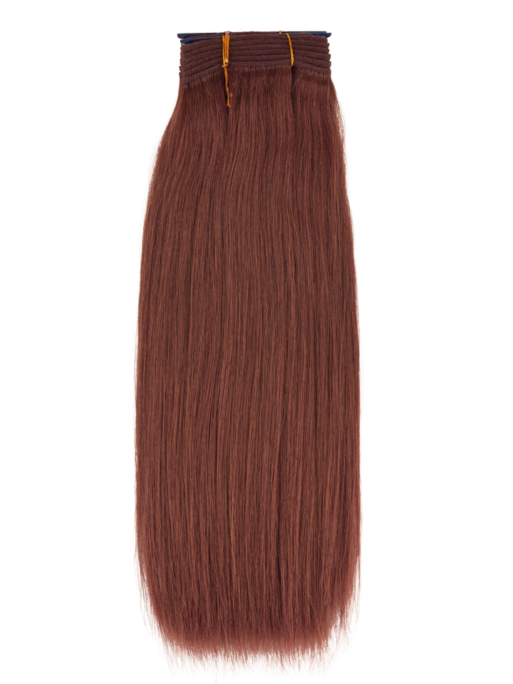 16" Machine Tied Weft - Platinum Yaki - Thickest Straight
