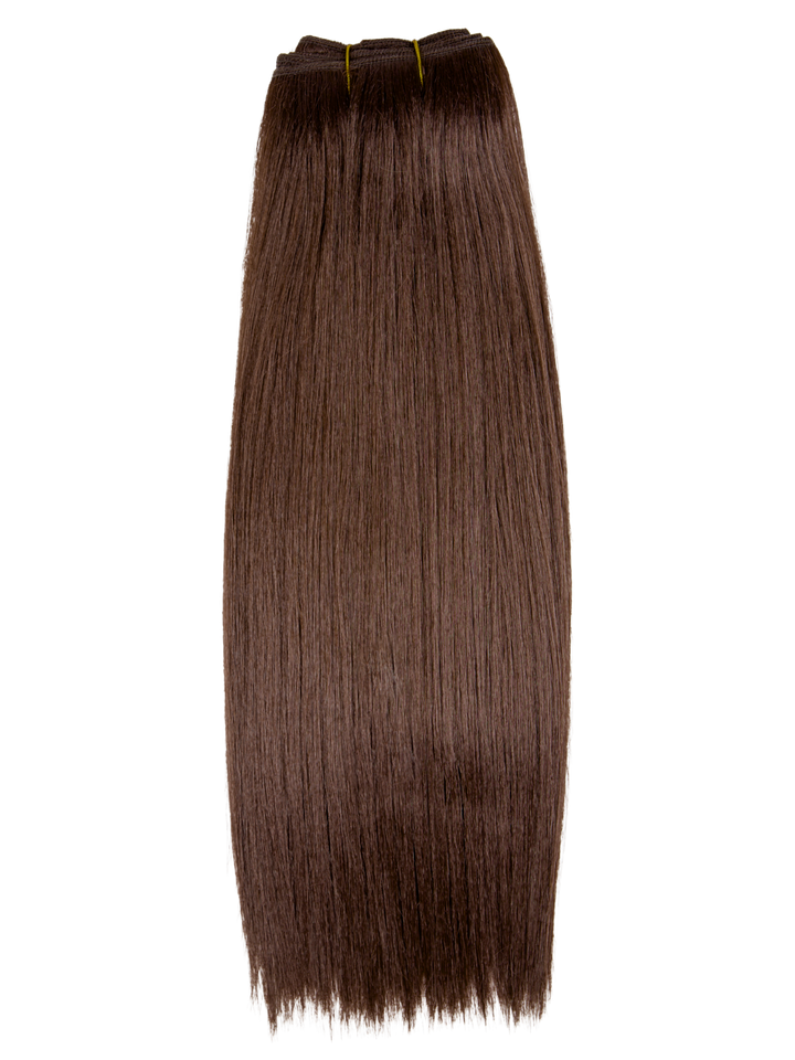 16" Machine Tied Weft - Platinum Yaki - Thickest Straight